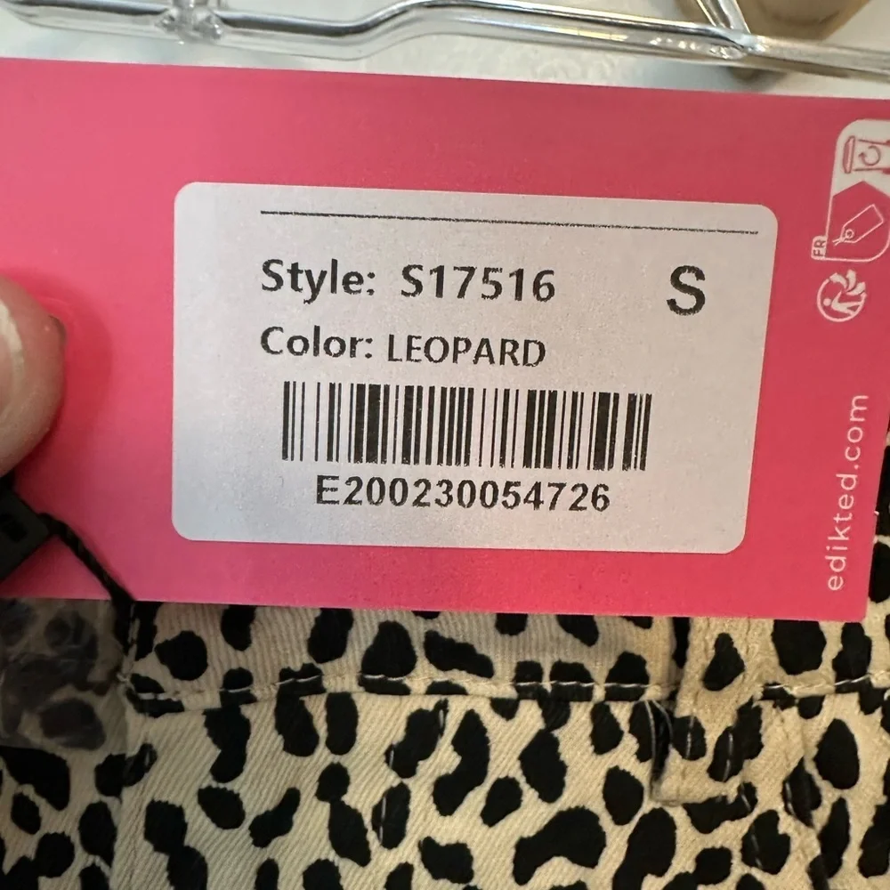 Edikted NWT Leopard Print‎ Mesh Mini Skirt Size Small Sexy Clubwear
